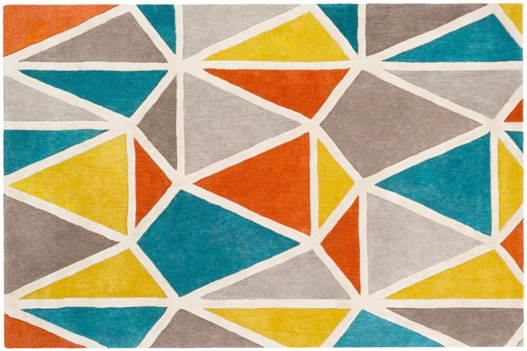 Colorful geometric rug – Nouqoush