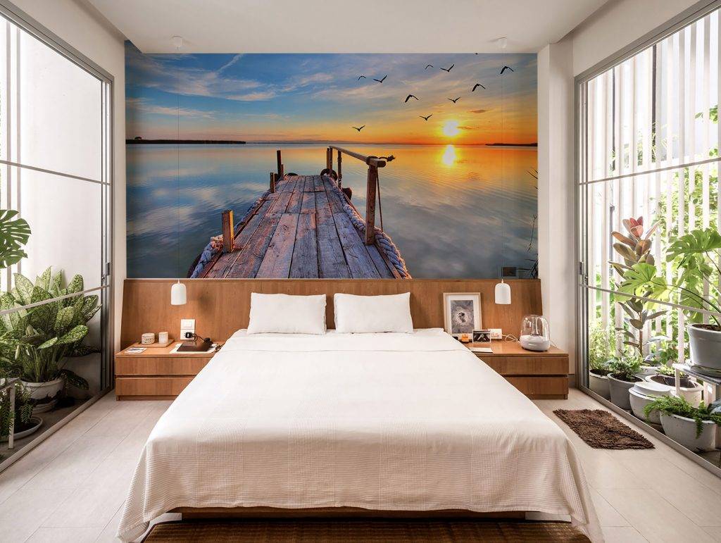 Bridge to sunset wall mural – Nouqoush