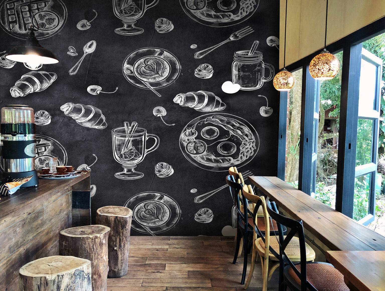 Breakfast set wall mural - Nouqoush