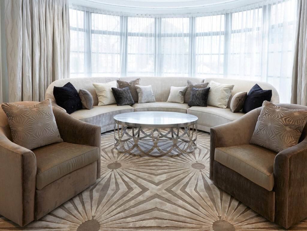 luxurious and textured velvet rug Nouqoush