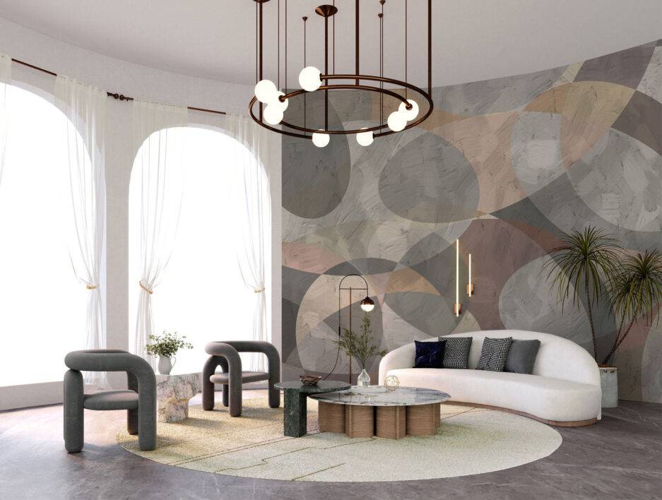 Choose our Fusion flock wallpaper mural is abstract pattern wallpaper inspired by Fusion flock. This mural will add depth and character to your home and office