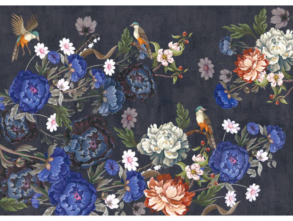 Vintage peonies?wallpaper mural – Nouqoush