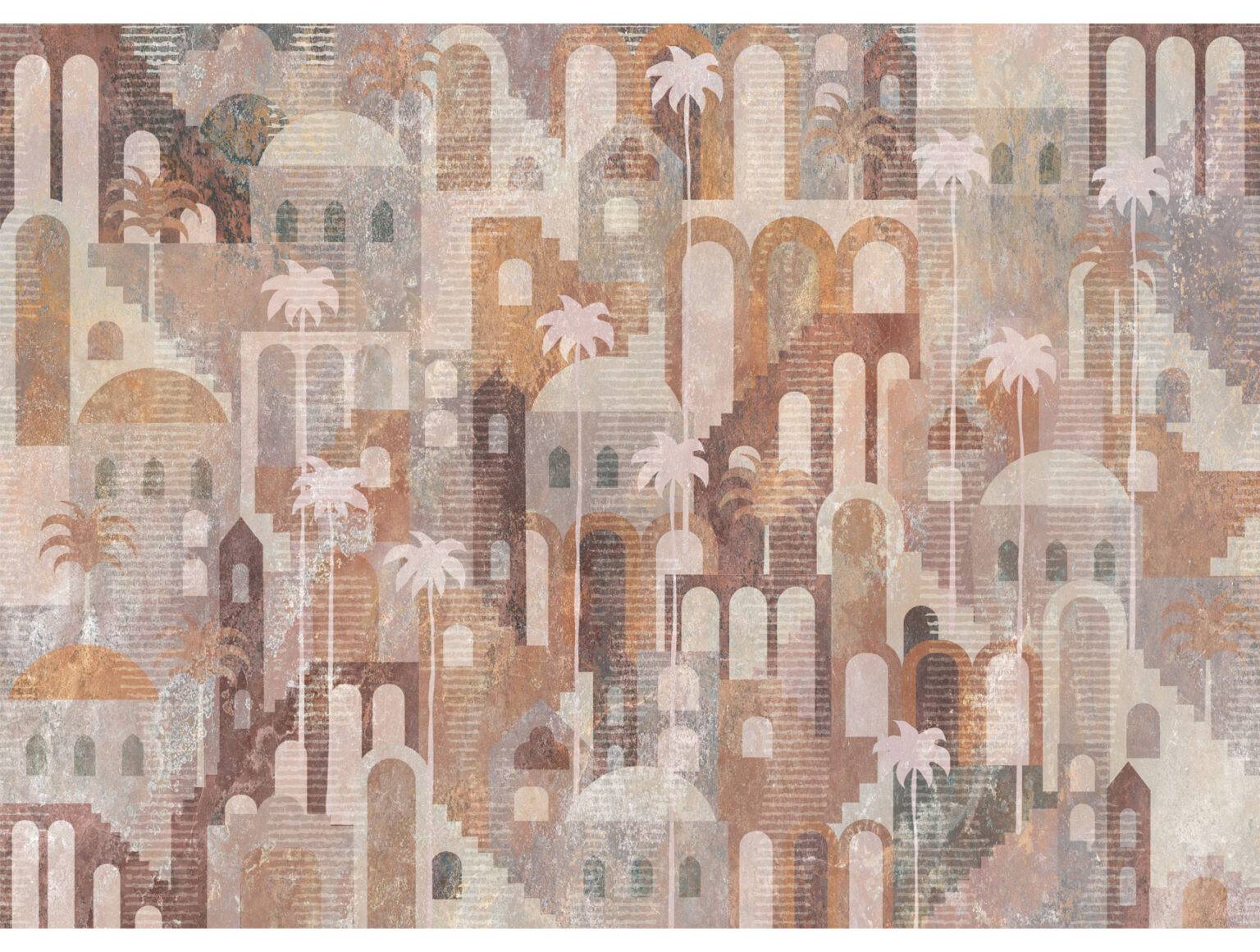 Moroccan architecture wallpaper mural - Nouqoush