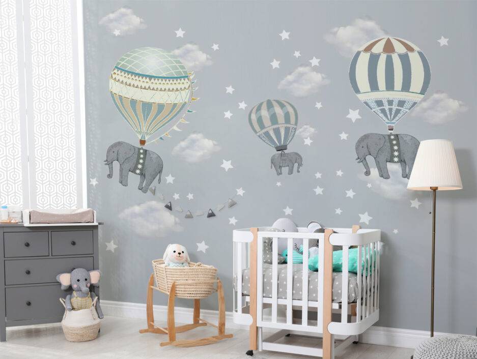 Choose our Elephants travel wallpaper mural is abstract pattern wallpaper inspired by Elephants travel. This mural will add depth and character to your home