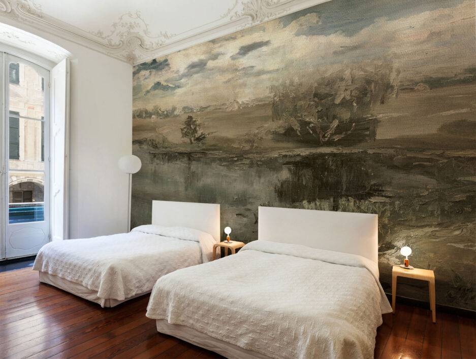 Impressionist style wall mural