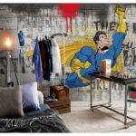 Superman wallpaper mural