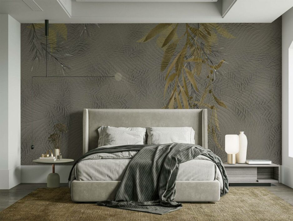 leaf branches branches wall mural - Nouqoush