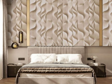 Monolithic flow wall mural