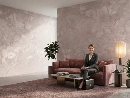 Pale floral Echo wall mural