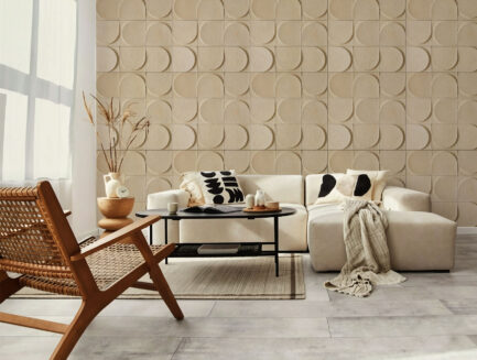 Architectural rhythm wall mural