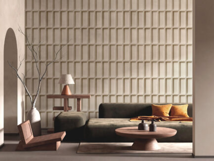 Contemporary framework wall mural