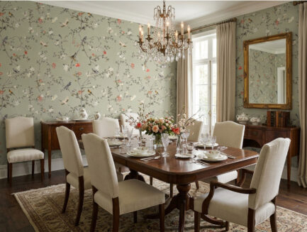 Botanical Songbird Haven wall mural