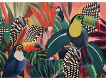 Vivid Jungle wall mural