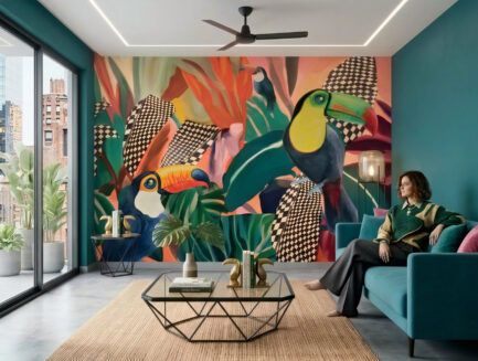 Vivid Jungle wall mural