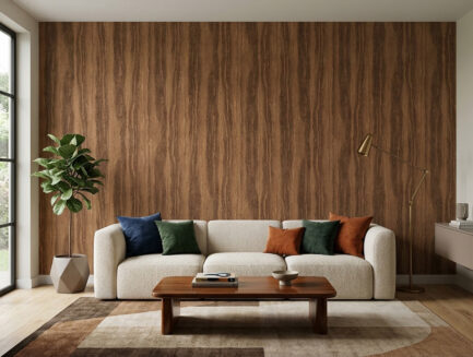 liquid oak elegance wall mural room shot