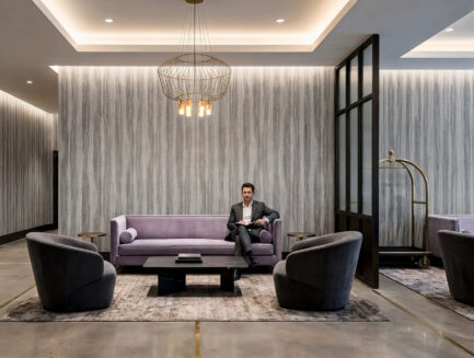 Earthbound harmony wall mural room shot