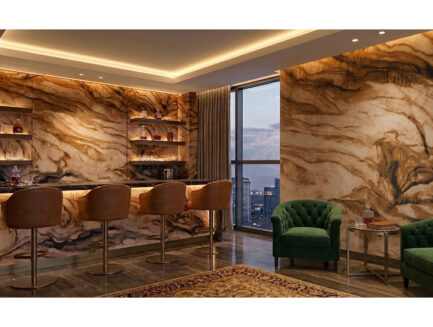 Natural Swirl Veneer wall mural