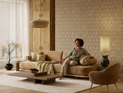 Classic Basketweave wall mural