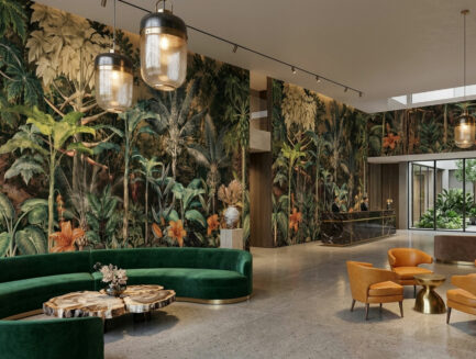 Misty Rainforest wall mural