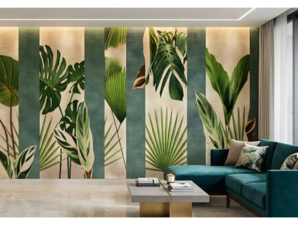 Architectural Foliage wall mural